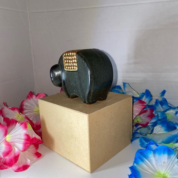 Stoneware Otagiri Japan Elephant Candleholder Vintage Mid-Century Figure - Picture 6 of 14